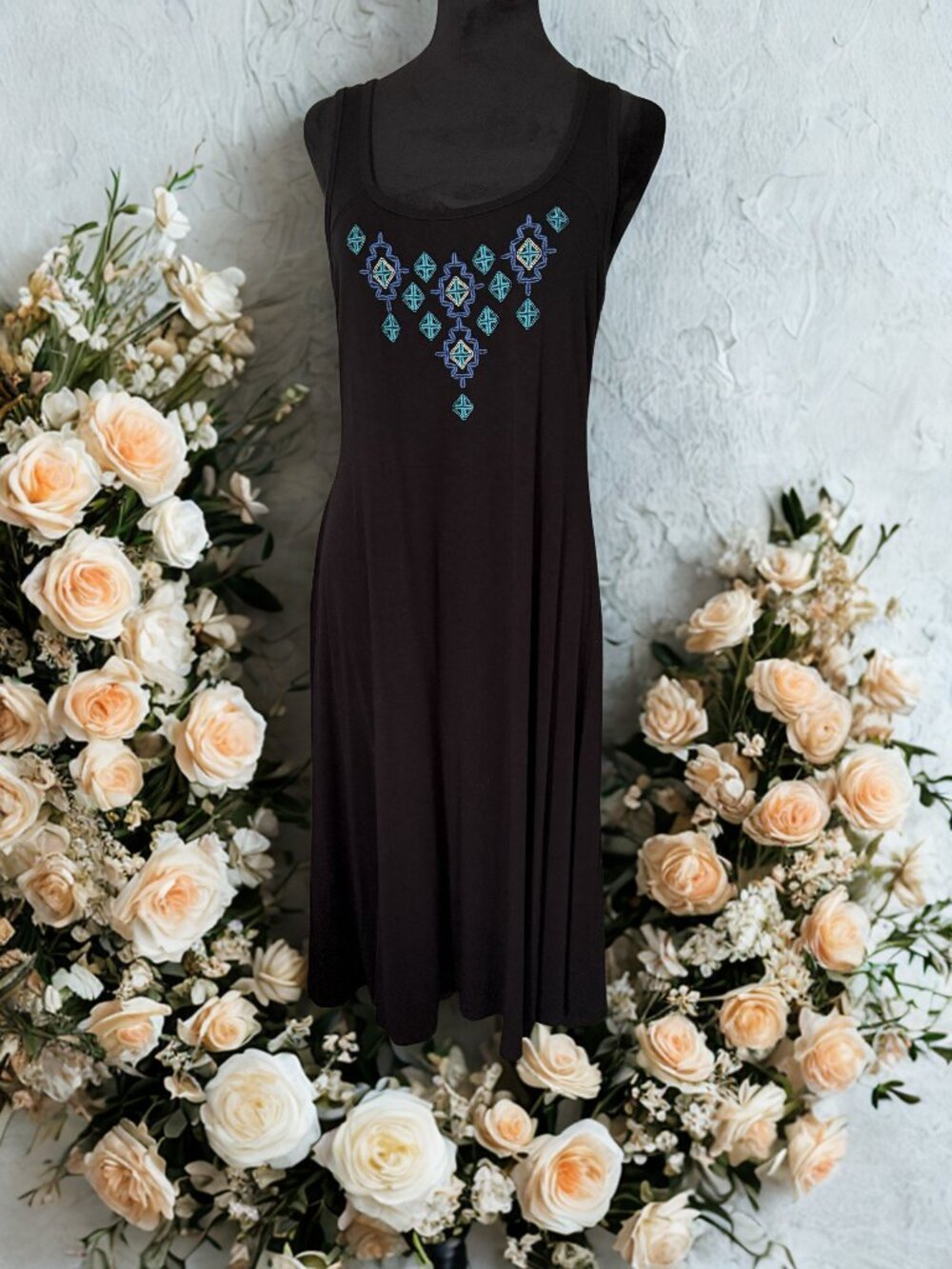 Black Strecth Summer Dress